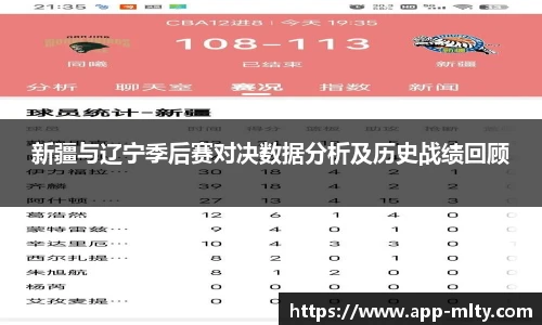 新疆与辽宁季后赛对决数据分析及历史战绩回顾